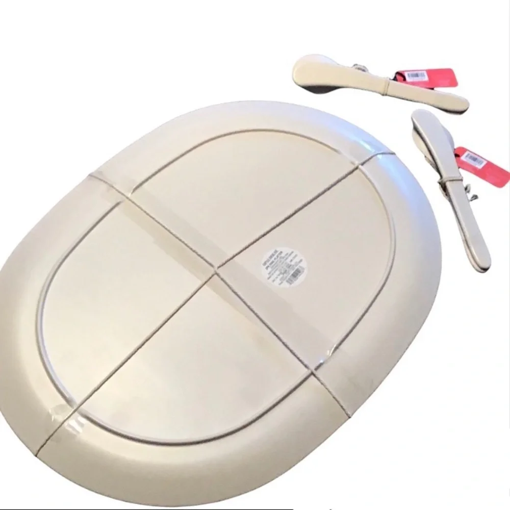 Opalhouse Bamboo Melamine Pineapple Oval Serving Platters 2 pc. Spoon & Spreader